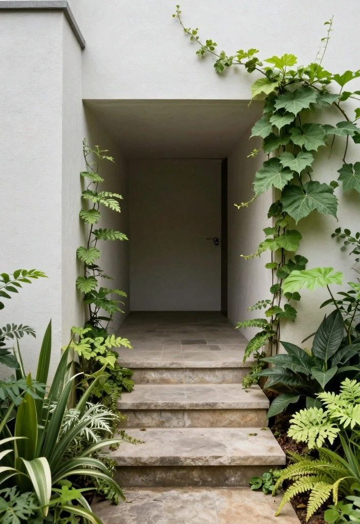 12 Basement Entrance Ideas for Clean Welcoming Access 34 12 Basement Entrance Ideas for Clean Welcoming Access - 4. Lush Green Surroundings
