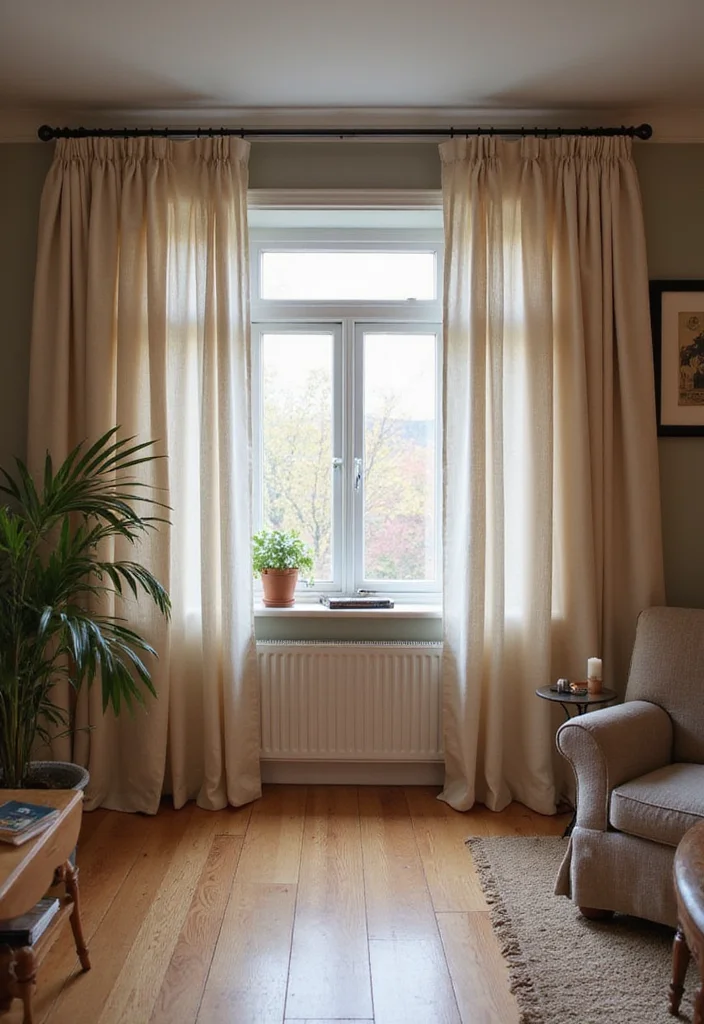 12 Basement Room Divider Ideas for Flexible Multi Use Spaces - 2. Fabric Curtains for Versatility