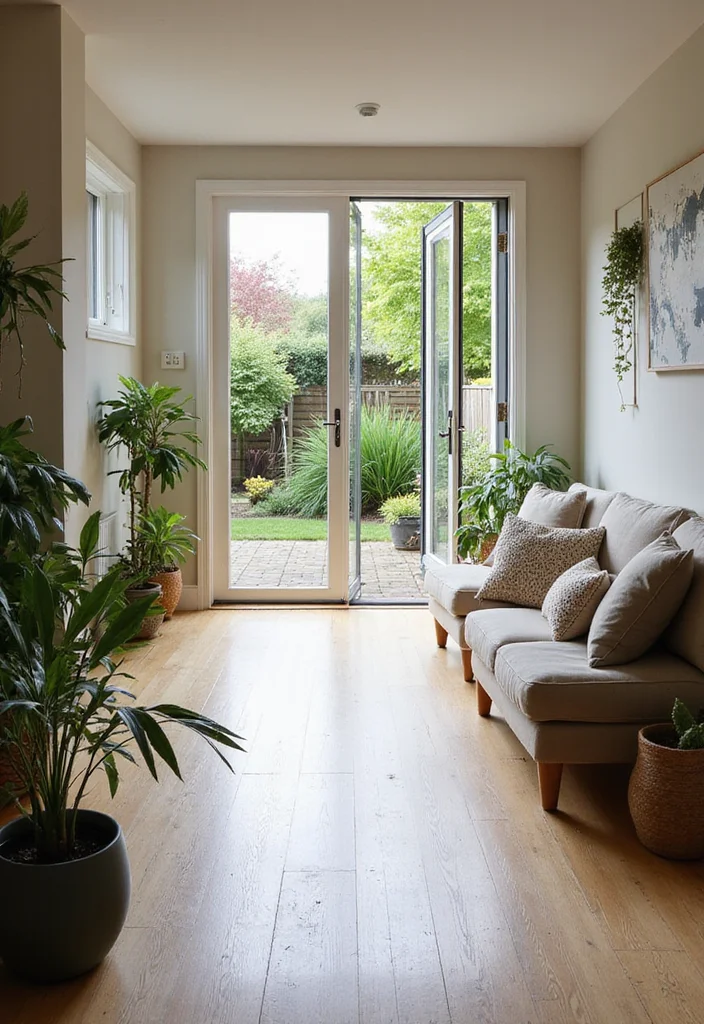 12 Basement Walkout Ideas for Bright Indoor Outdoor Flow - 1. Sunny Garden Retreat