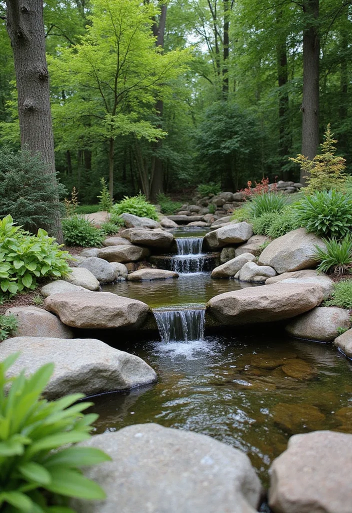 12 Basement Walkout Ideas for Bright Indoor Outdoor Flow - 10. Relaxing Water Feature