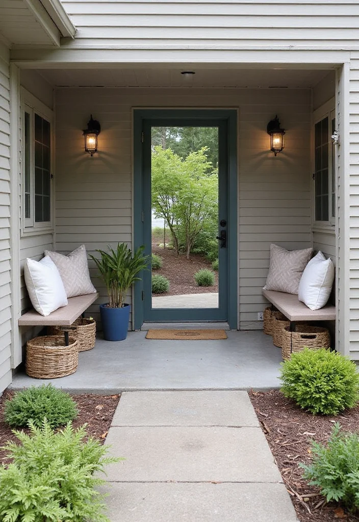 12 Basement Walkout Ideas for Bright Indoor Outdoor Flow - 12. Stylish Outdoor Storage Solutions