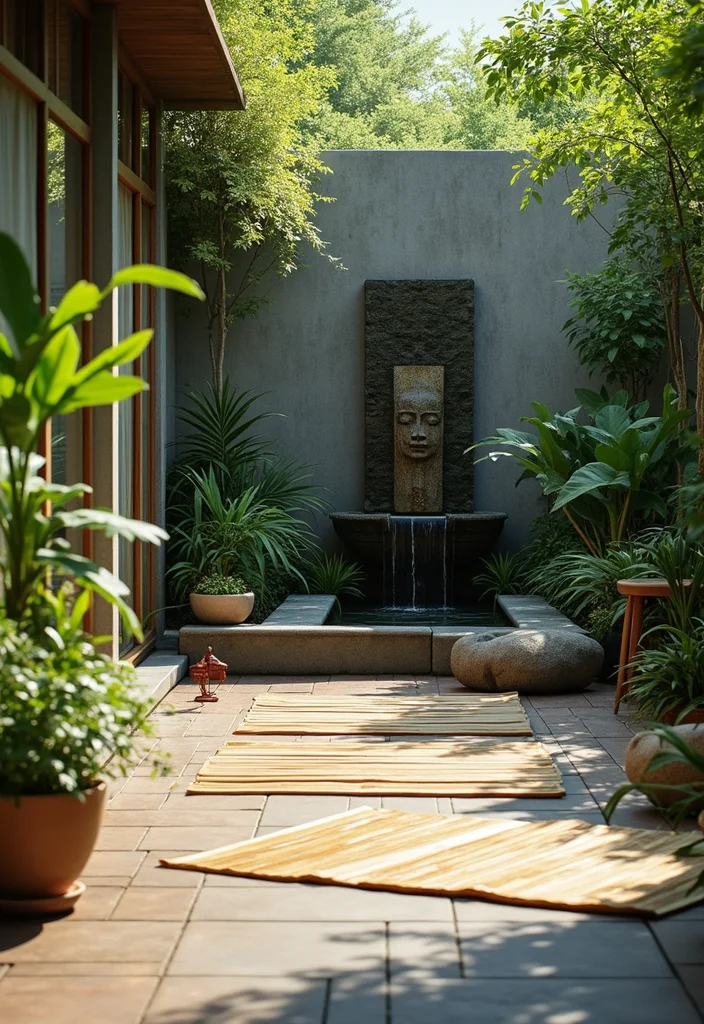 12 Basement Walkout Ideas for Bright Indoor Outdoor Flow - 4. Serene Meditation Space