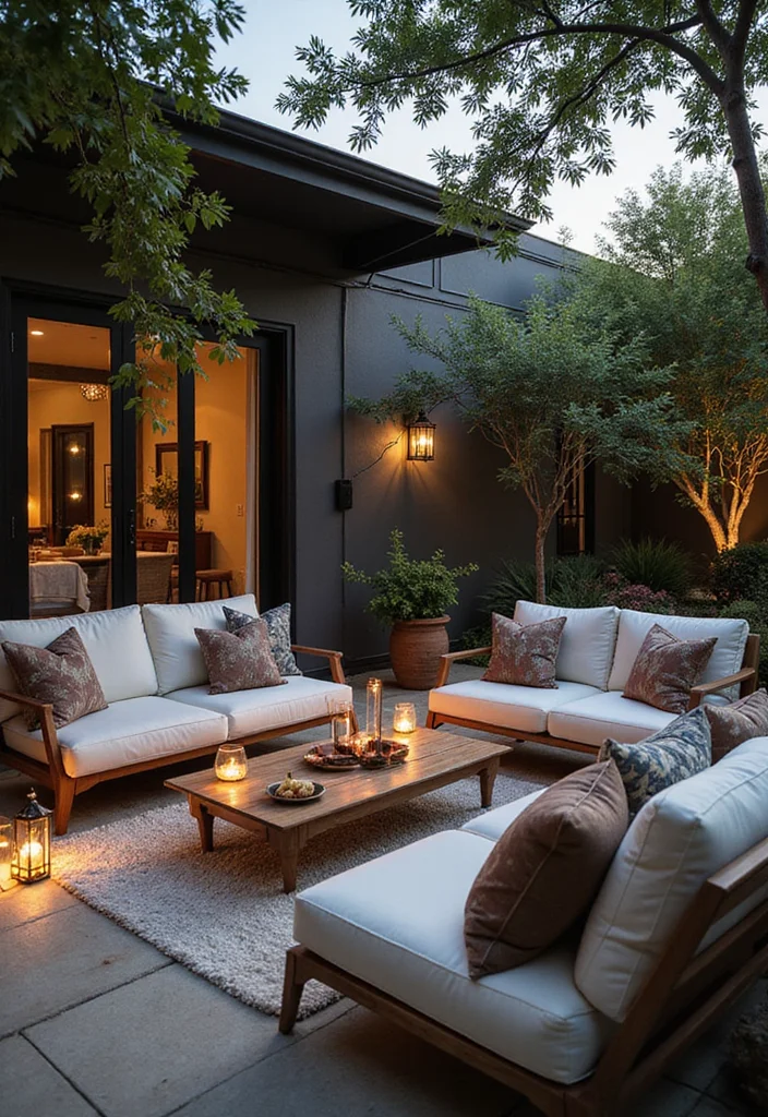 12 Basement Walkout Ideas for Bright Indoor Outdoor Flow - 9. Elegant Outdoor Lounge