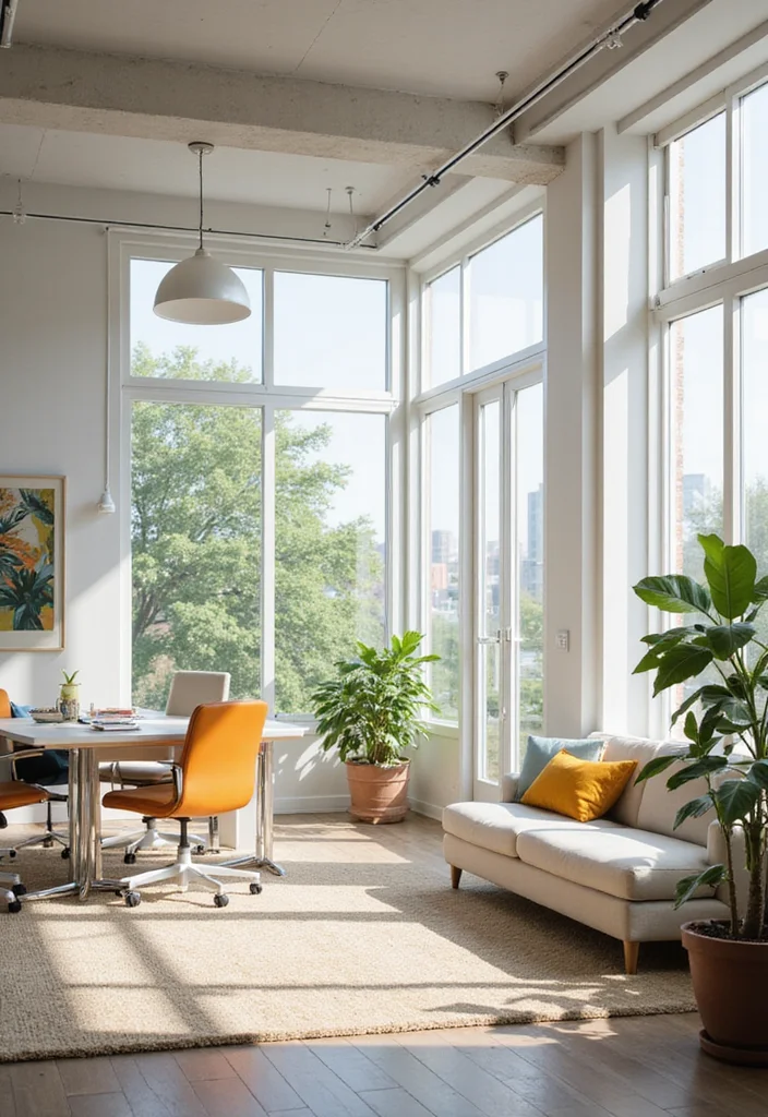 12 Bloxburg Office Ideas for Cute Functional Workspaces - 3. Bright and Airy Space