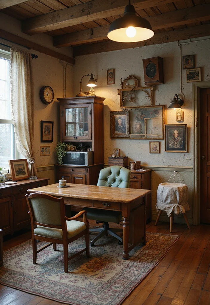 12 Bloxburg Office Ideas for Cute Functional Workspaces - 4. Vintage Vibes