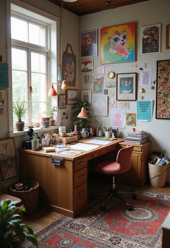 12 Bloxburg Office Ideas for Cute Functional Workspaces - 5. Artsy Creative Space