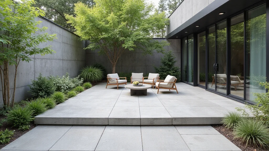 12 Cemented Backyard Ideas for Clean Low Maintenance Design