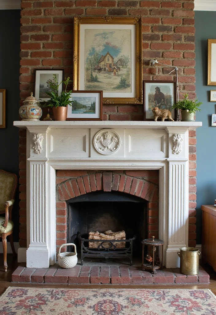 12 Cottage Fireplace Ideas for Charming Cozy Interiors - 5. Eclectic Mix of Styles