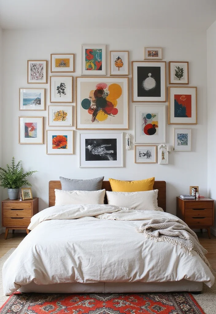 12 Couple Bedroom Wall Decor Ideas for a Romantic Modern Look - 4. Unique Art Prints That Speak to You