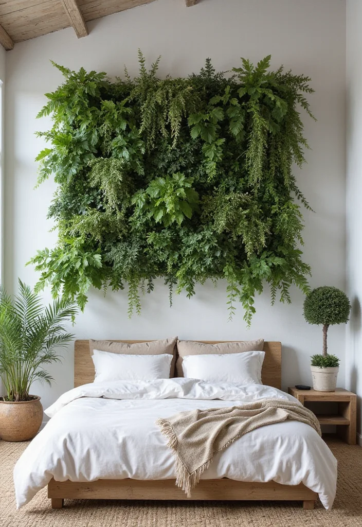 12 Couple Bedroom Wall Decor Ideas for a Romantic Modern Look - 6. Nature-Inspired Elements