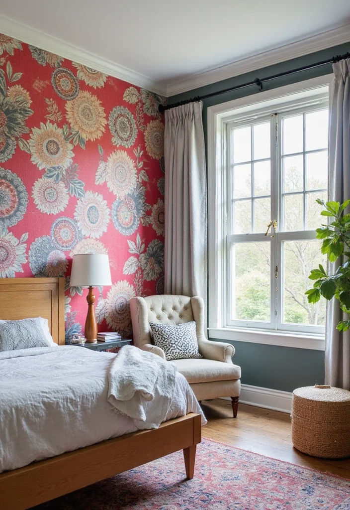 12 Couple Bedroom Wall Decor Ideas for a Romantic Modern Look - 8. Bold Colors and Patterns