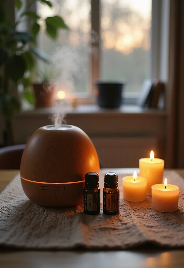 12 Cozy Office Ideas for a Warm Comfortable Atmosphere - 8. Use Aromatherapy for Comfort