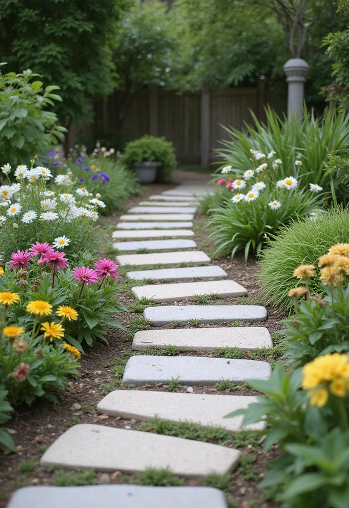 12 DIY Small Backyard Ideas for Budget Friendly Makeovers 5. Mini Garden Paths