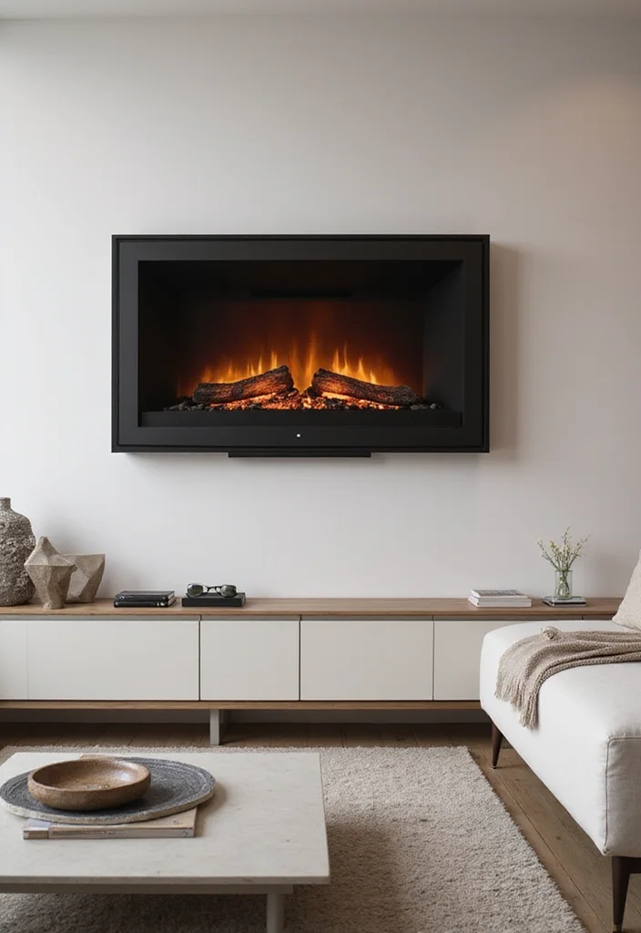 12 Electric Wall Fireplace Ideas for Modern Space Saving Warmth 111 12 Electric Wall Fireplace Ideas for Modern Space Saving Warmth - 11. Floating Fireplaces