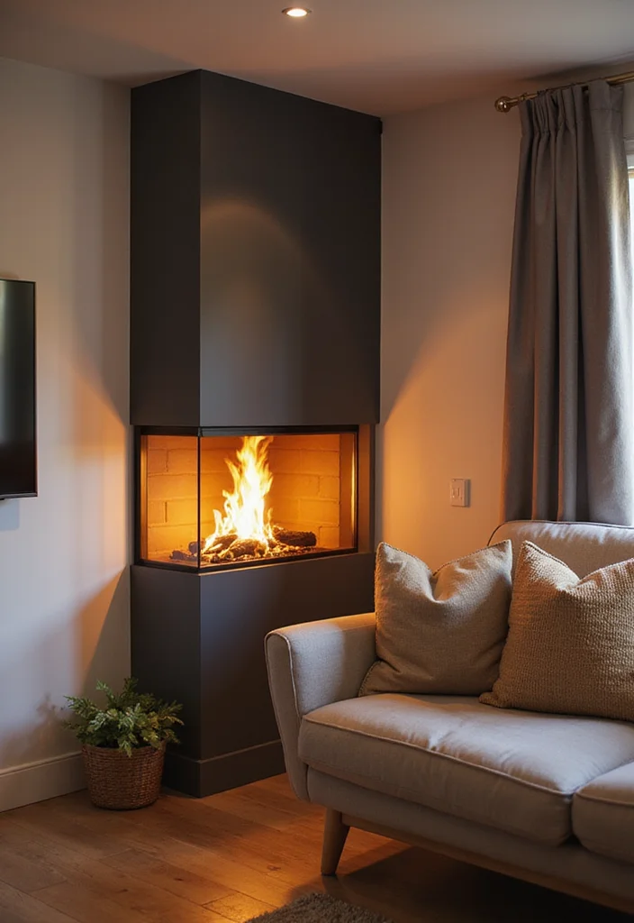 12 Electric Wall Fireplace Ideas for Modern Space Saving Warmth 78 12 Electric Wall Fireplace Ideas for Modern Space Saving Warmth - 8. Corner Solutions