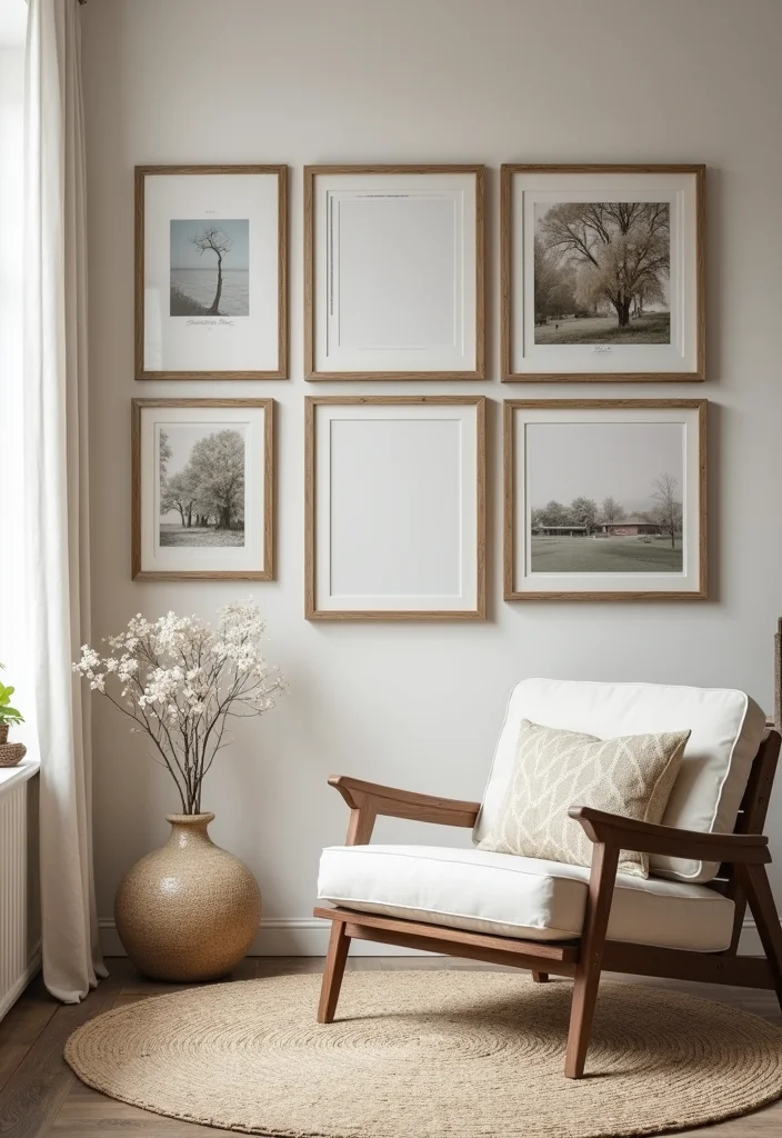 12 Large Wall in Kitchen Decor Ideas for Stylish Big Impact - 1. Gallery Wall of Farmhouse Art