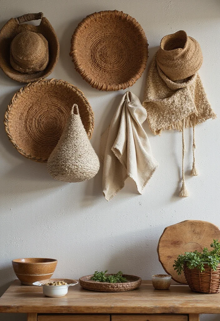 12 Large Wall in Kitchen Decor Ideas for Stylish Big Impact - 12. Layered Textiles for Warmth