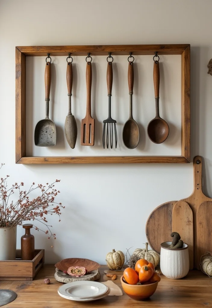 12 Large Wall in Kitchen Decor Ideas for Stylish Big Impact - 8. Rustic Open Frame Display