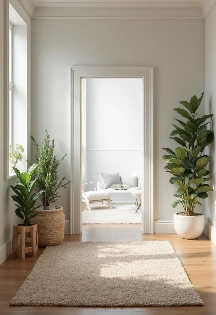 12 Office Entryway Ideas for Organized Welcoming Style - 3. Inviting Area Rug