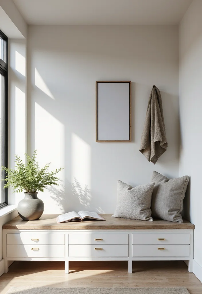 12 Office Entryway Ideas for Organized Welcoming Style - 4. Multi-functional Storage Solutions