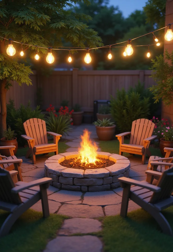 12 Sims 4 Backyard Ideas for Trendy Creative Layouts - 2. Cozy Fire Pit Areas
