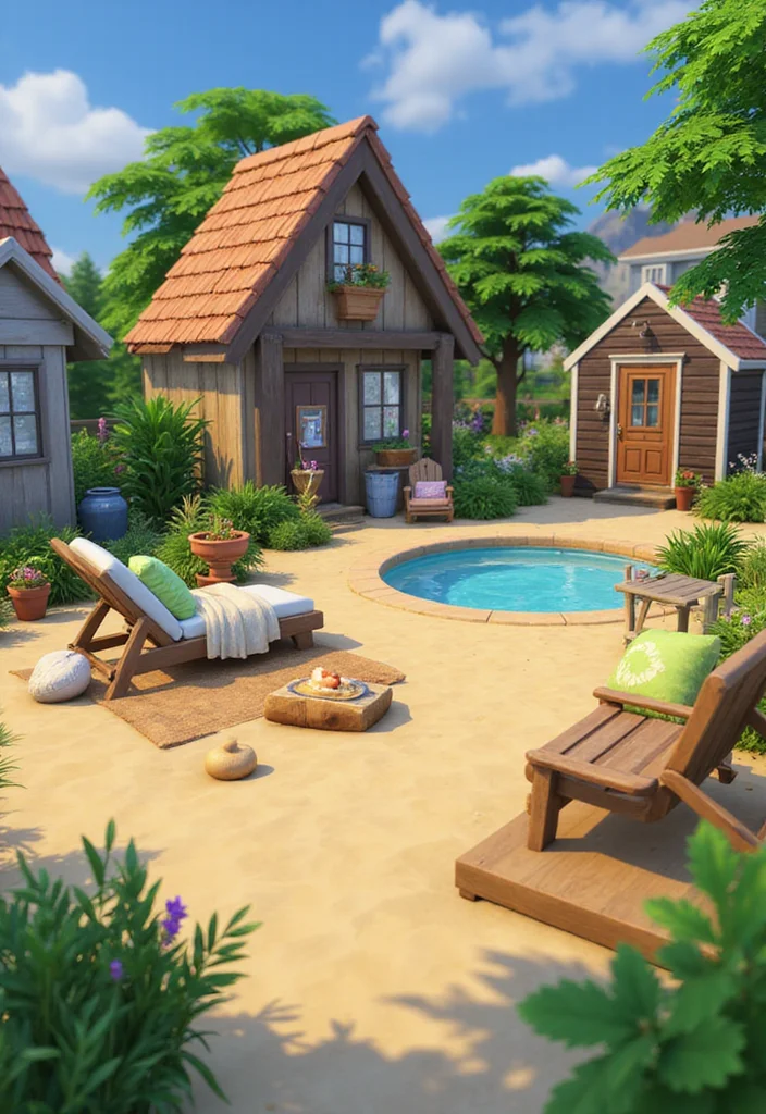 12 Sims 4 Backyard Ideas for Trendy Creative Layouts - 9. Playful Themed Spaces