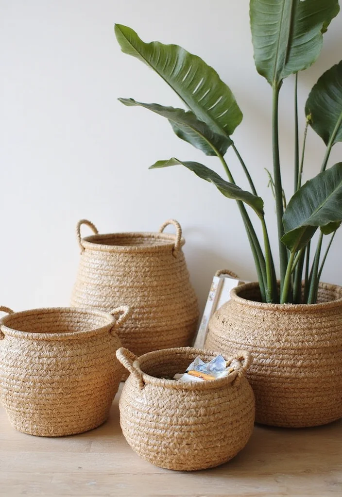 12 Storage Ideas for a Clutter-Free Home Office 56 12 Storage Ideas for a Clutter-Free Home Office - 6. Stylish Baskets for Storage