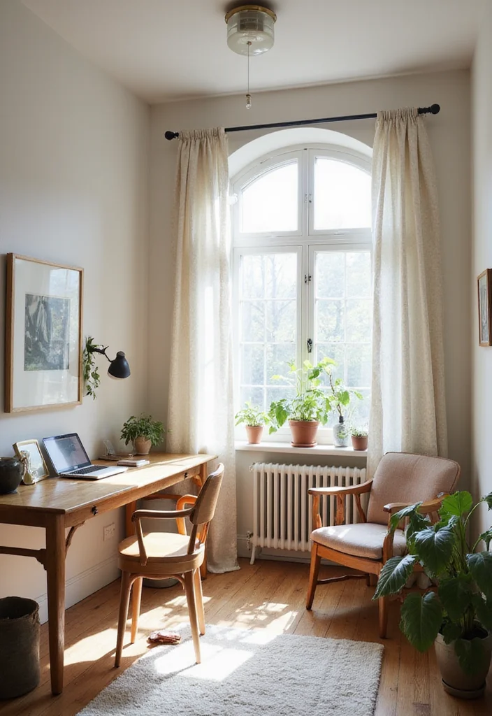 12 Tiny Home Office Ideas for Efficient Small Spaces - 4. Light and Bright Color Palette