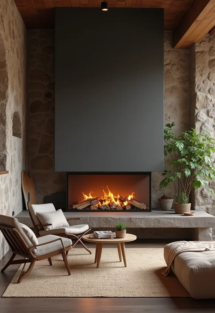12 Wood Fireplace Ideas for Rustic Natural Warmth - 12. Sustainable Fireplace Inserts