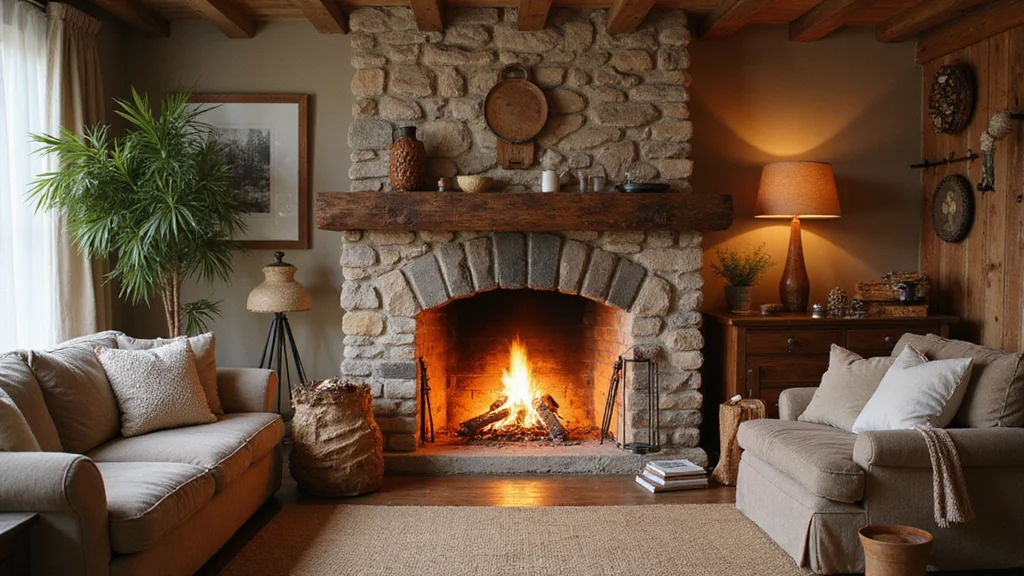12 Wood Fireplace Ideas for Rustic Natural Warmth