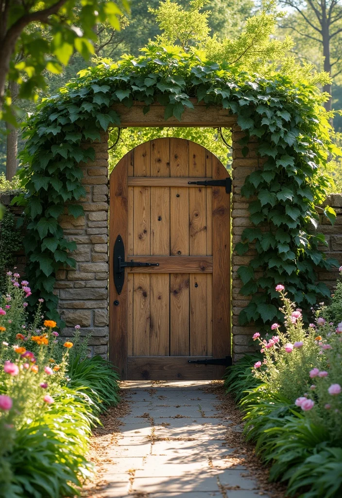 14 Backyard Gate Ideas for Privacy and Curb Appeal 1 14 Backyard Gate Ideas for Privacy and Curb Appeal - 1. Rustic Reclaimed Wood Gate