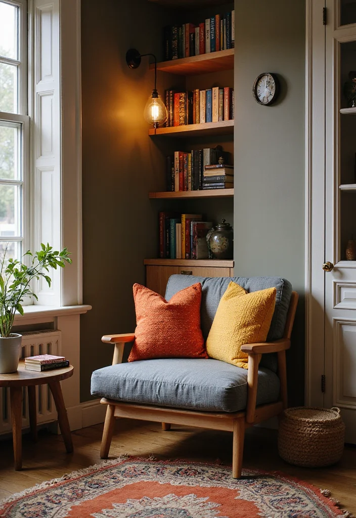 14 Basement Decorating Ideas for Fresh Functional Spaces - 1. Cozy Reading Nook