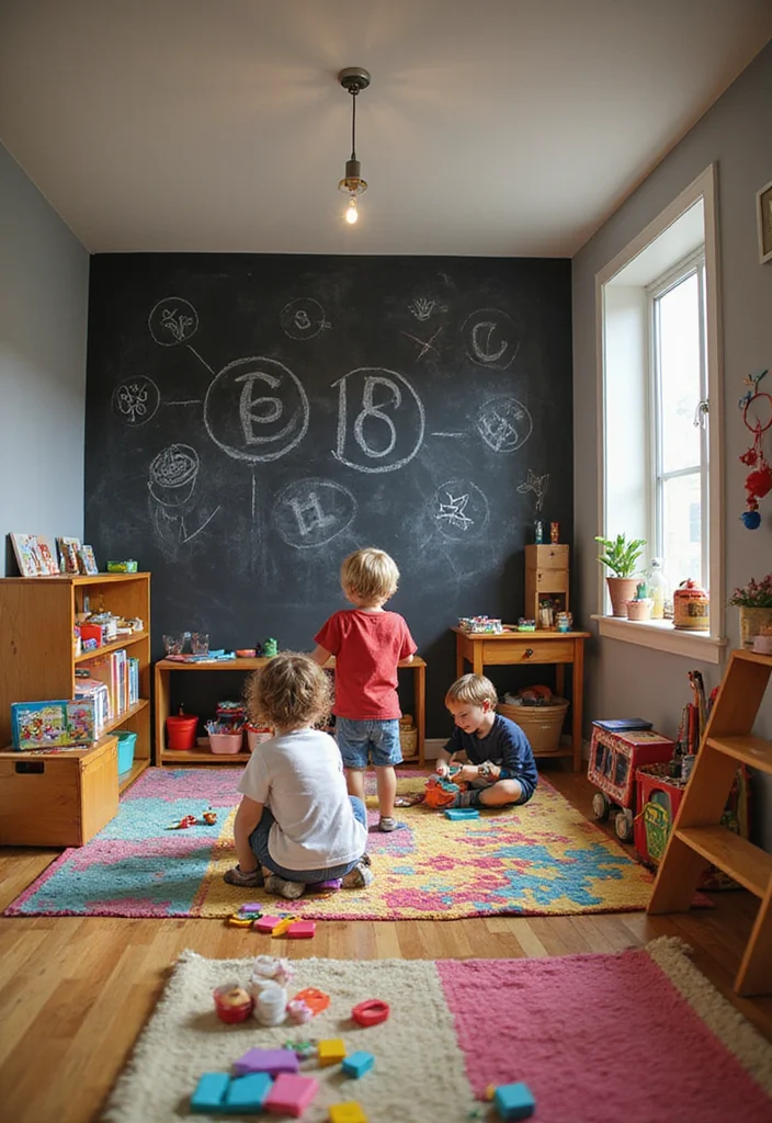 14 Basement Decorating Ideas for Fresh Functional Spaces - 3. Playful Kids’ Zone