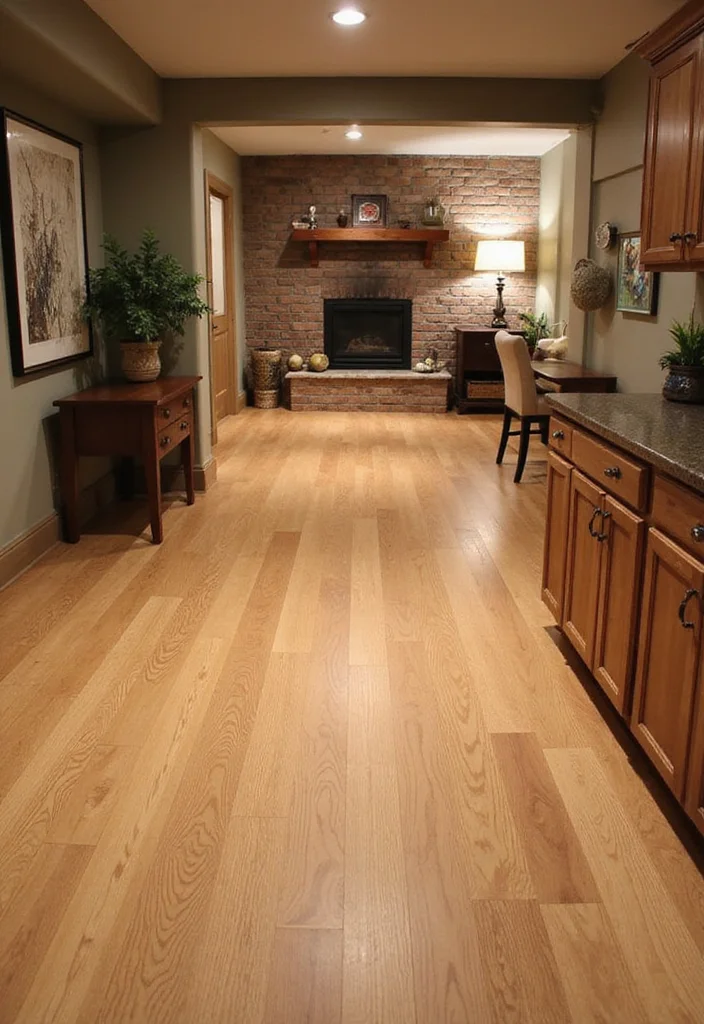 14 Basement Floor Ideas for Durable Stylish Options - 1. Bamboo Flooring