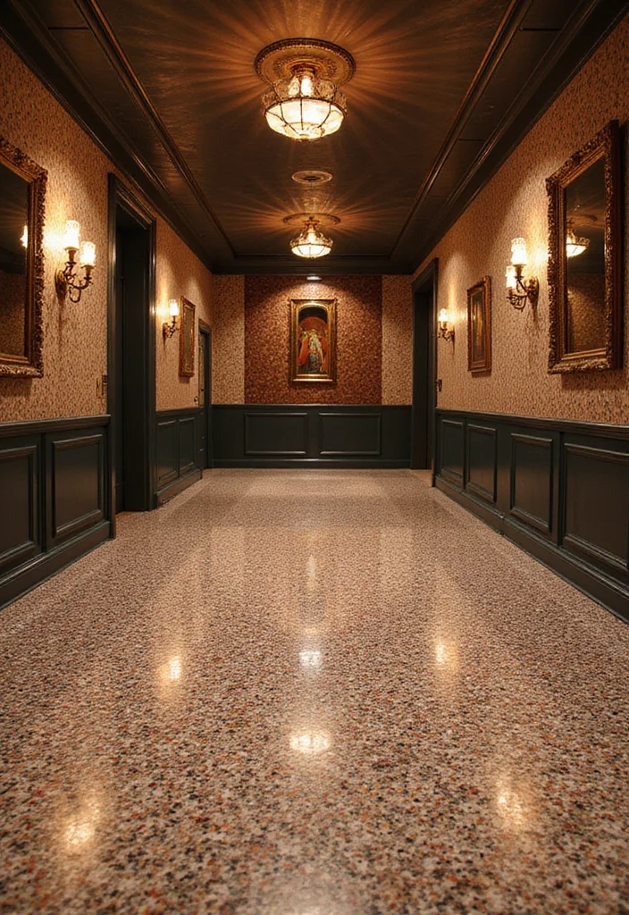 14 Basement Floor Ideas for Durable Stylish Options - 7. Terrazzo Flooring