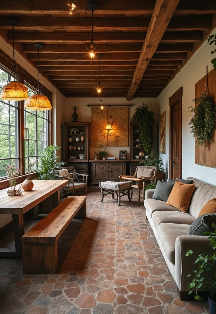 14 Farmhouse Basement Ideas for Rustic Comfortable Style - 2. Incorporate Farmhouse Style Furniture