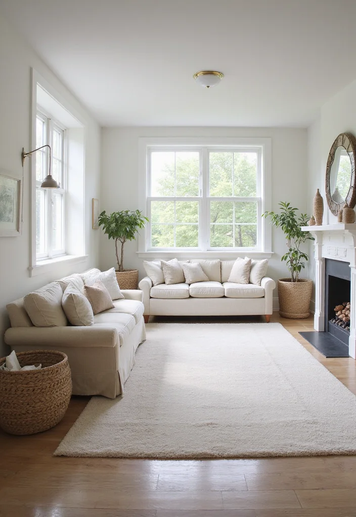 14 Farmhouse Basement Ideas for Rustic Comfortable Style - 8. Use Light Colors for Brightness