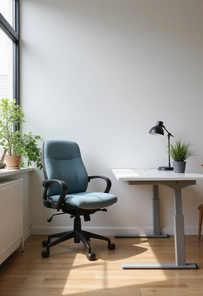 14 Home Office Layout Ideas for Better Flow and Productivity - 10. Ergonomic Furniture