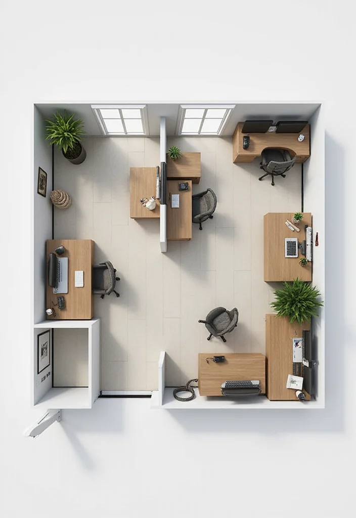 14 Home Office Layout Ideas for Better Flow and Productivity - 13. Well-Planned Layout
