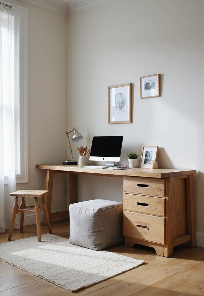 14 Home Office Layout Ideas for Better Flow and Productivity - 3. Multi-Functional Furniture