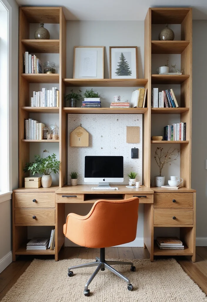 14 Home Office Layout Ideas for Better Flow and Productivity - 4. Vertical Storage Solutions