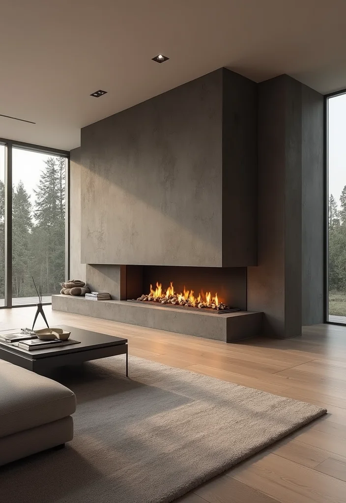 14 Linear Fireplace Ideas for Sleek Contemporary Lines 111 14 Linear Fireplace Ideas for Sleek Contemporary Lines - 11. Sculptural Forms