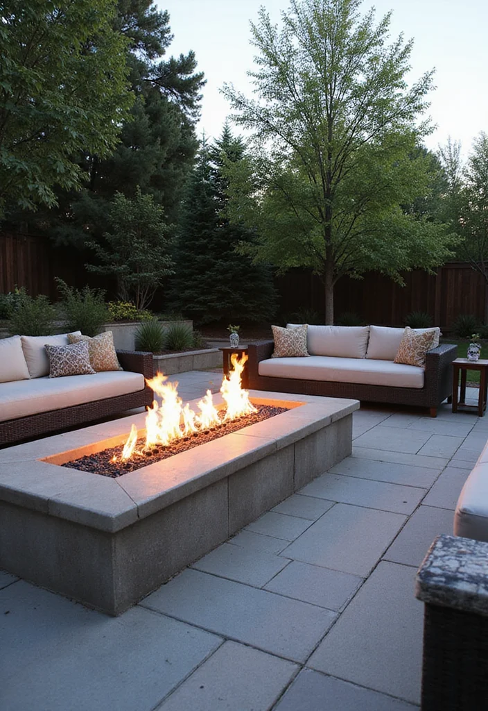 14 Linear Fireplace Ideas for Sleek Contemporary Lines 89 14 Linear Fireplace Ideas for Sleek Contemporary Lines - 9. Outdoor Oasis
