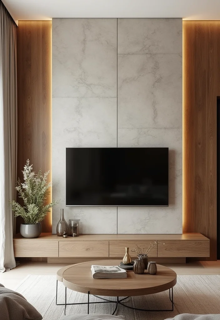 14 Living Room Wall Decor Ideas With TV for Clean Integrated Design - 4. Decorative Wall Panels