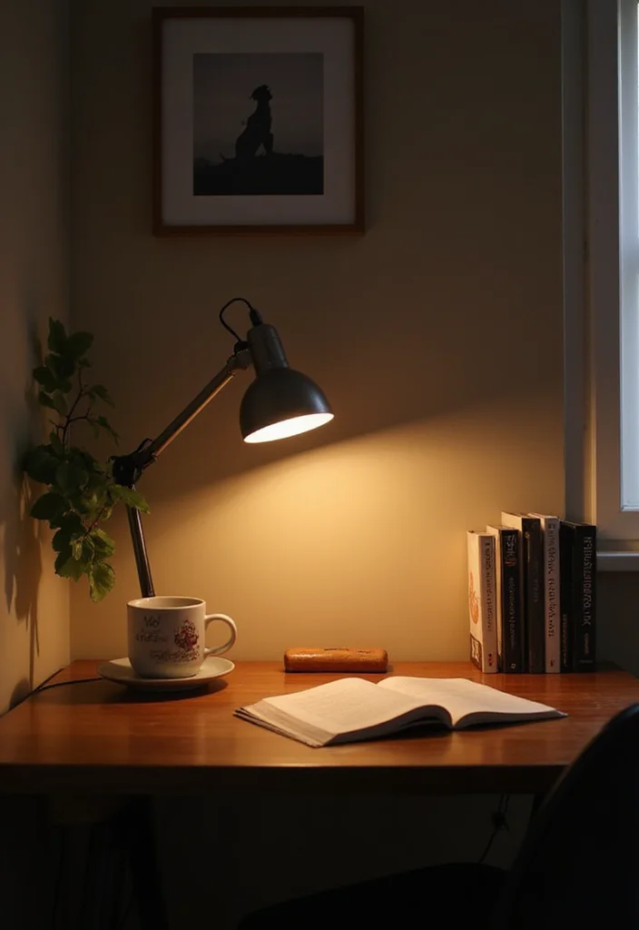 14 Office Decor Ideas for Work to Boost Focus and Comfort - 12. Use Soft, Adjustable Lighting