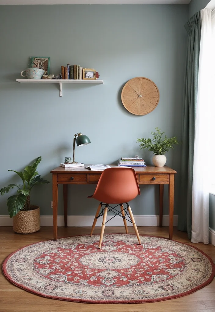 14 Office Decor Ideas for Work to Boost Focus and Comfort - 8. Create a Defined Work Zone