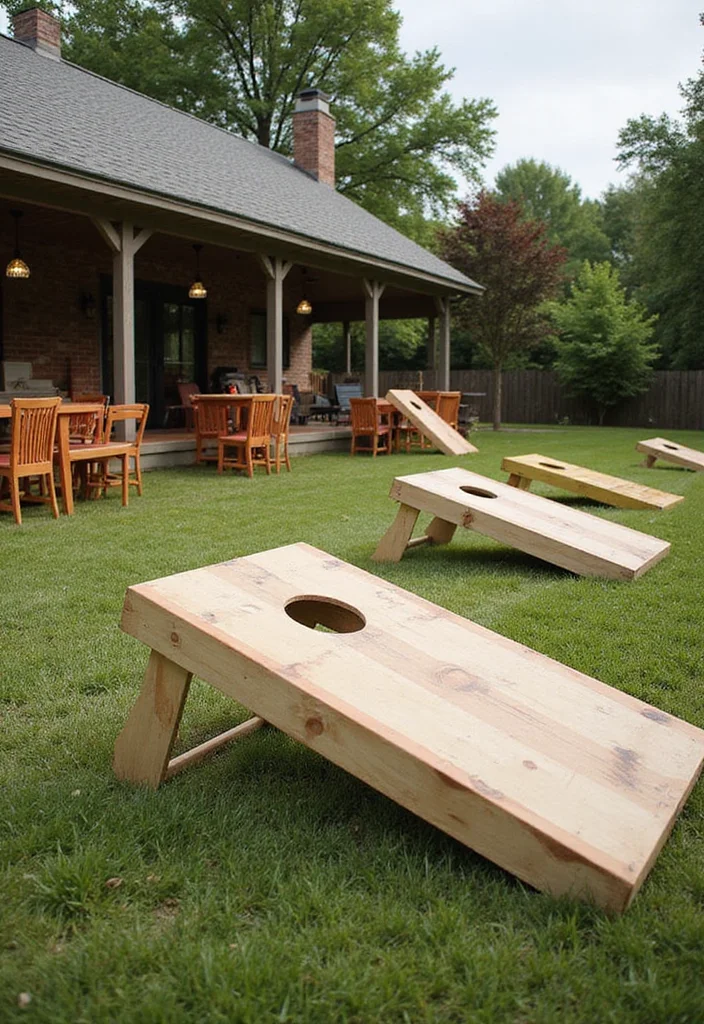14 Renter Friendly Backyard Ideas for Easy Temporary Upgrades - 12. Outdoor Games Area