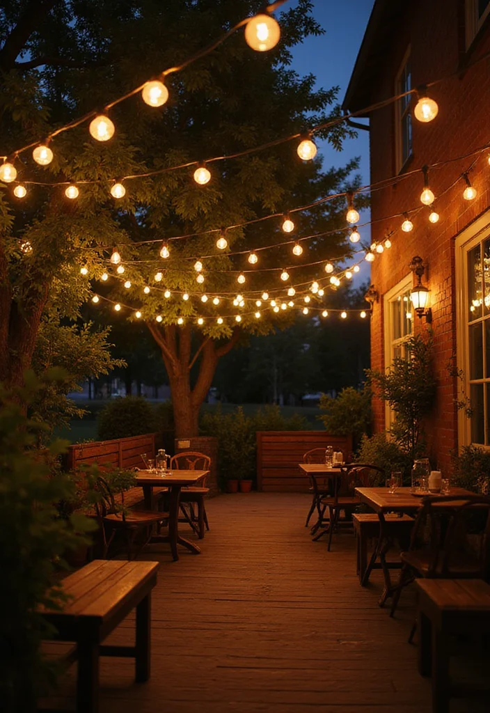 14 Renter Friendly Backyard Ideas for Easy Temporary Upgrades - 2. String Lights for Ambiance