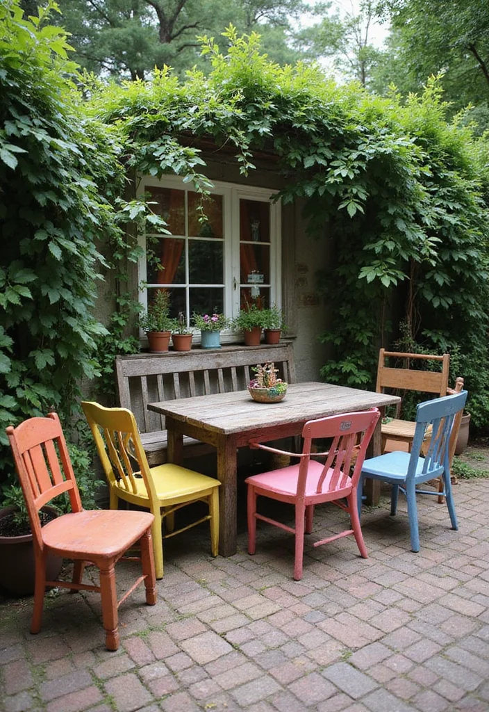 14 Renter Friendly Backyard Ideas for Easy Temporary Upgrades - 5. Upcycled Seating