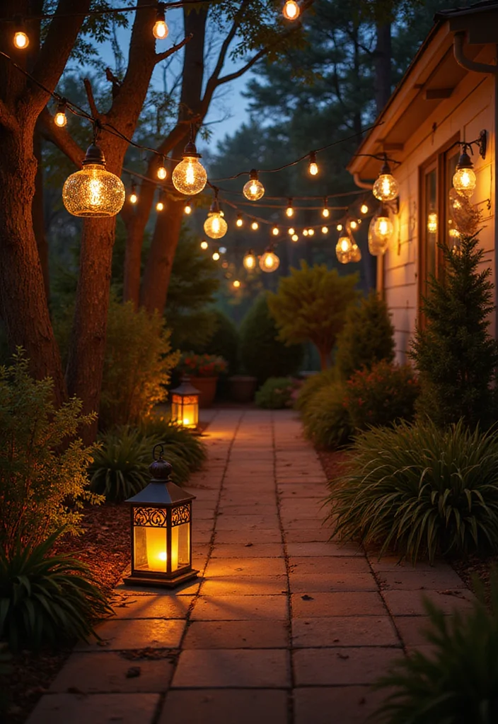 14 Renter Friendly Backyard Ideas for Easy Temporary Upgrades - 8. Deck or Patio Lights